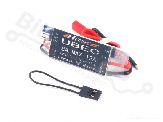 DC-DC Converter UBEC - Uin:7-25.5V Uout:5/6/7.4V 8A/12A max.